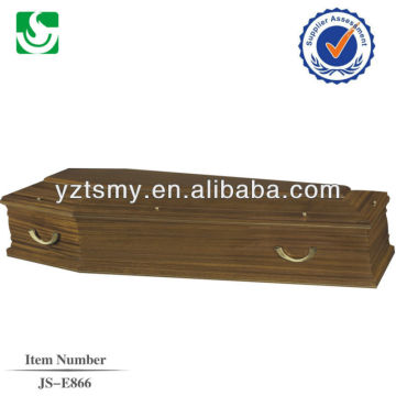 metal handle with satin lining for cheap coffin